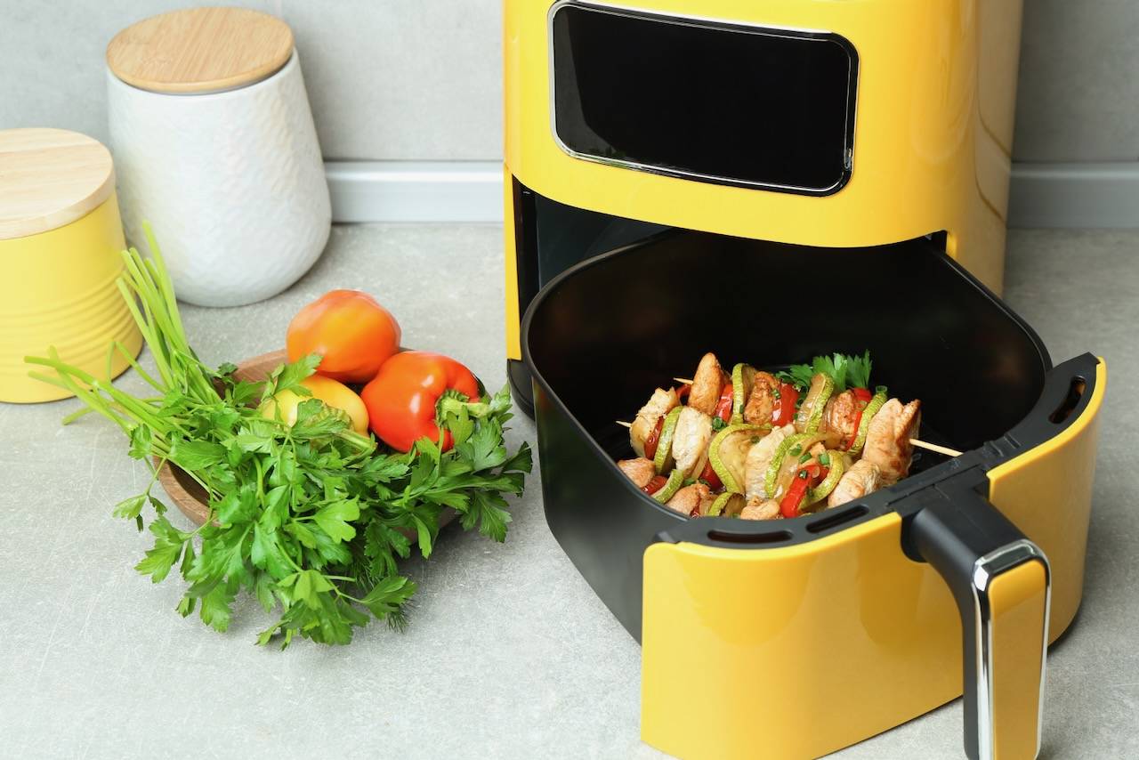 air fryer cuisson viandes légumes recettes repas